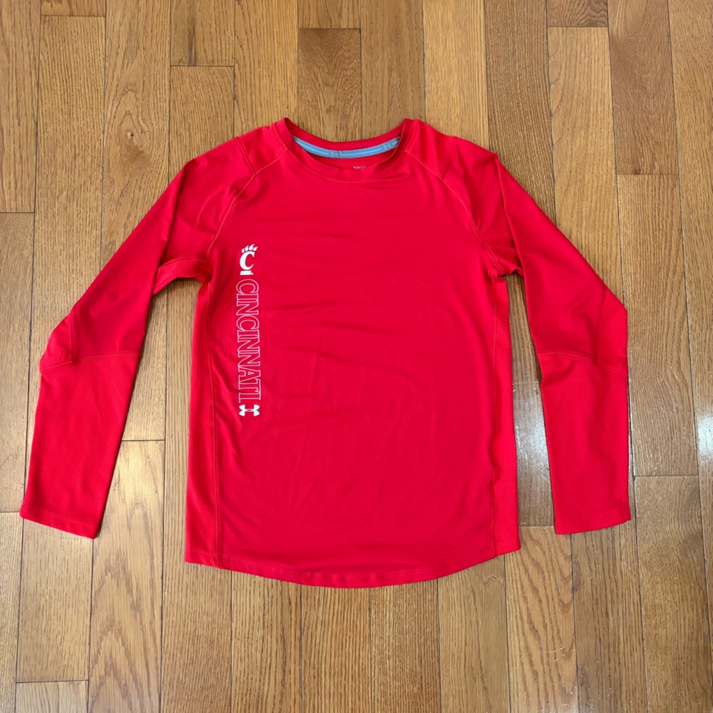 Under Armour University of Cincinnati Red HeatGear Shirt